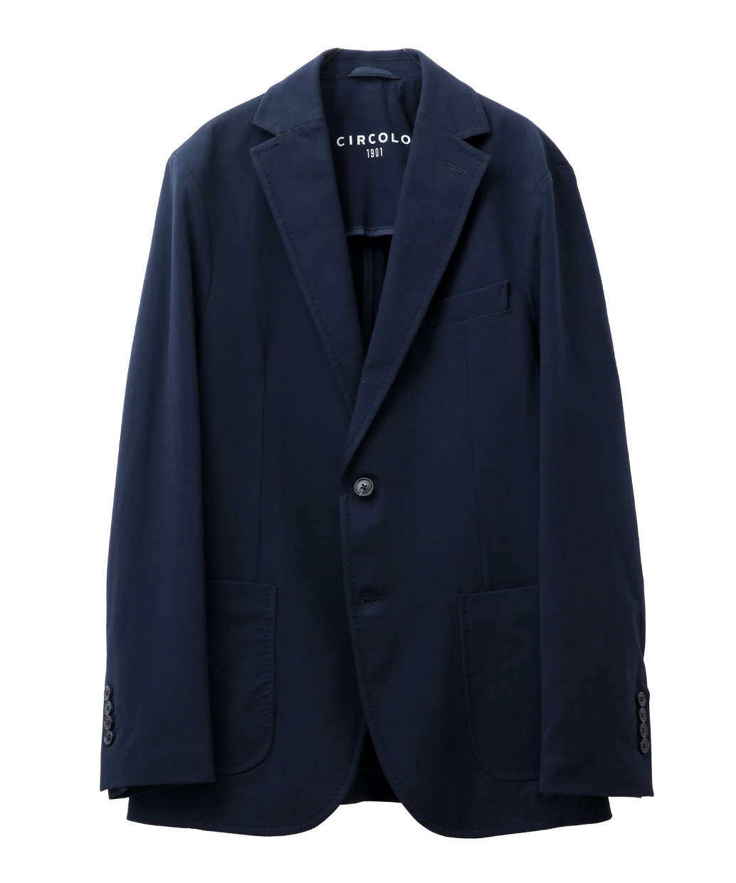 CIRCOLO 1901のライトストレッチジャージ 2Bシングルジャケット干場氏モデル（Setup 可能モデル）