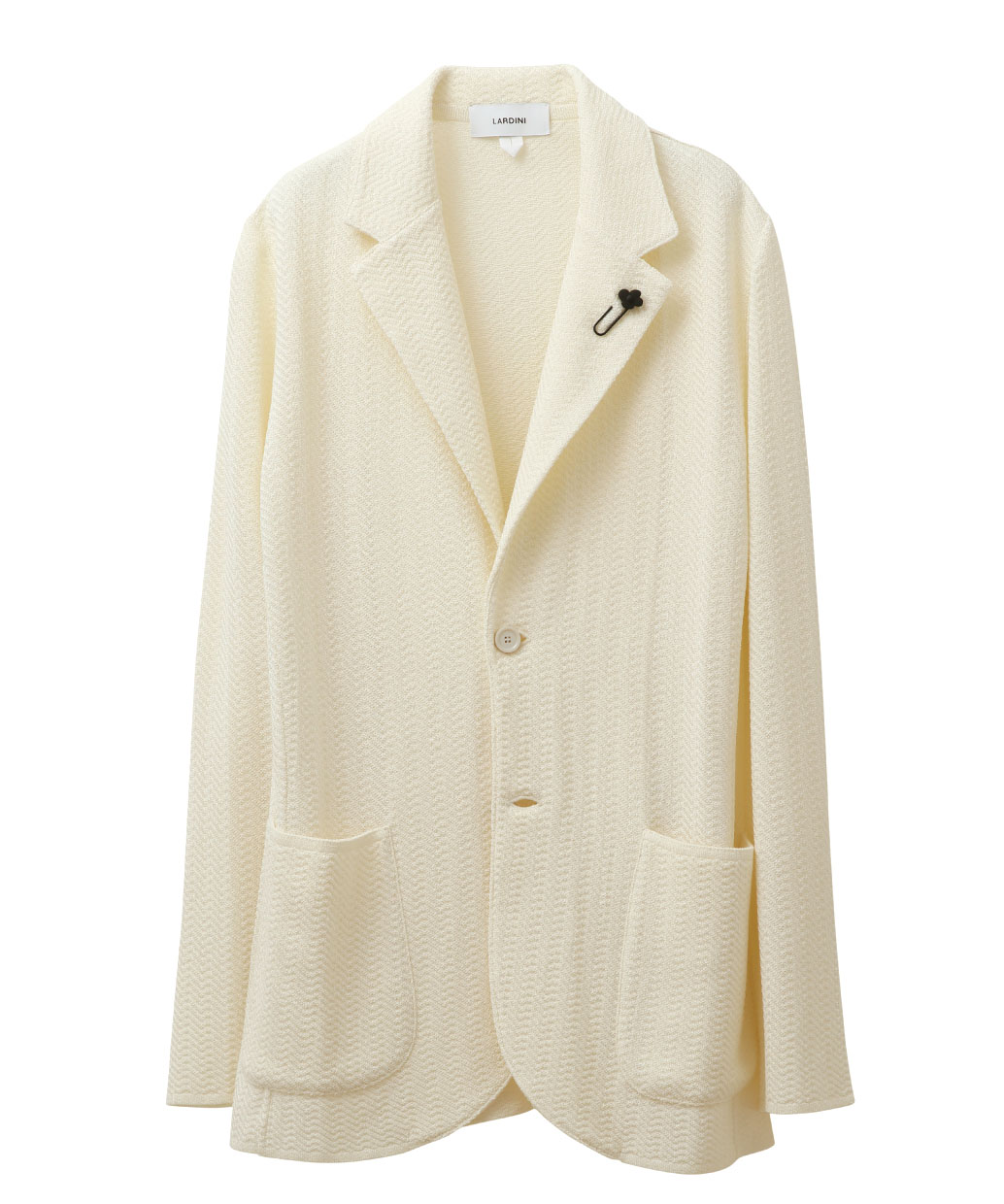 LARDINIのコットンレーヨン ニットジャケット