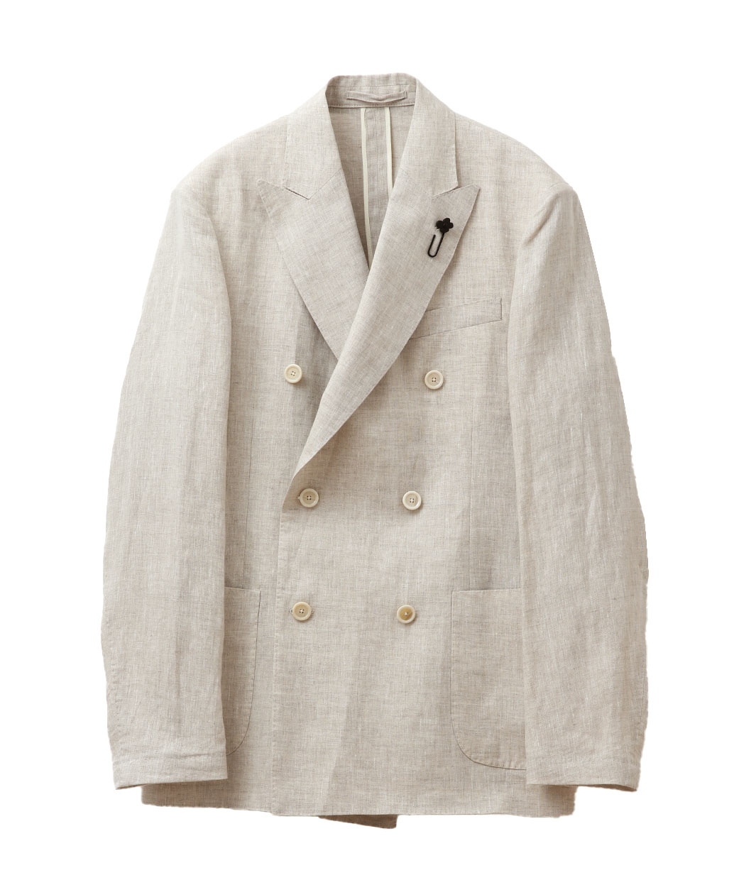 LARDINIのリネン ダブル ジャケット RIETI