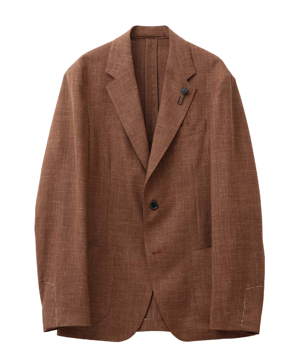 LARDINIのウールシルクリネン シングル ジャケット ROMA