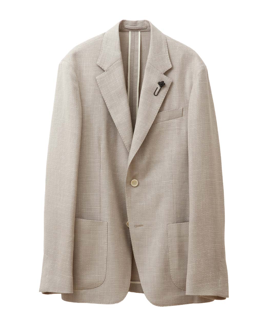 LARDINIのウールシルクリネン シングル ジャケット ROMA