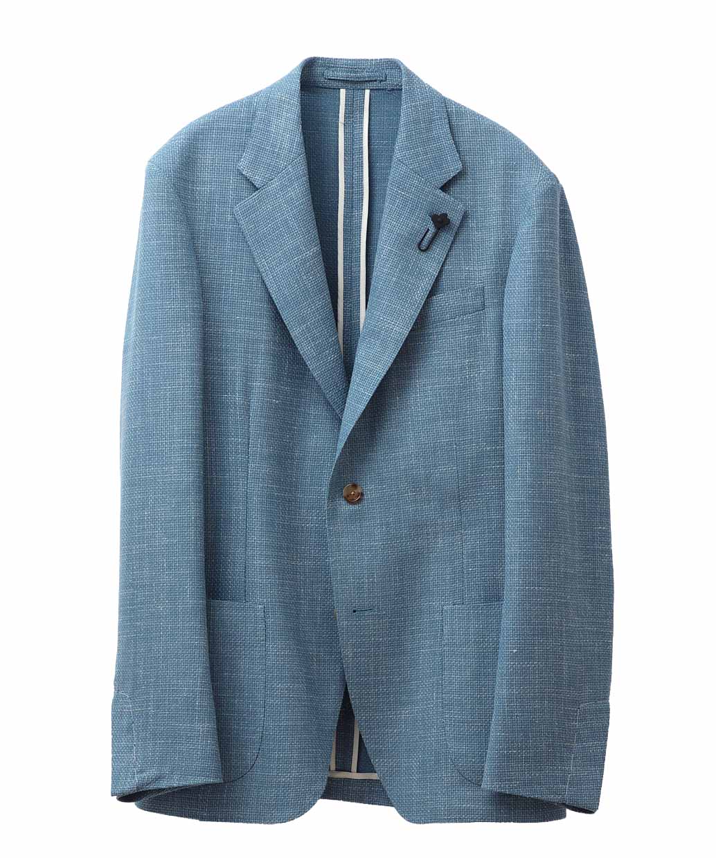 LARDINIのウールシルクリネン シングル ジャケット ROMA