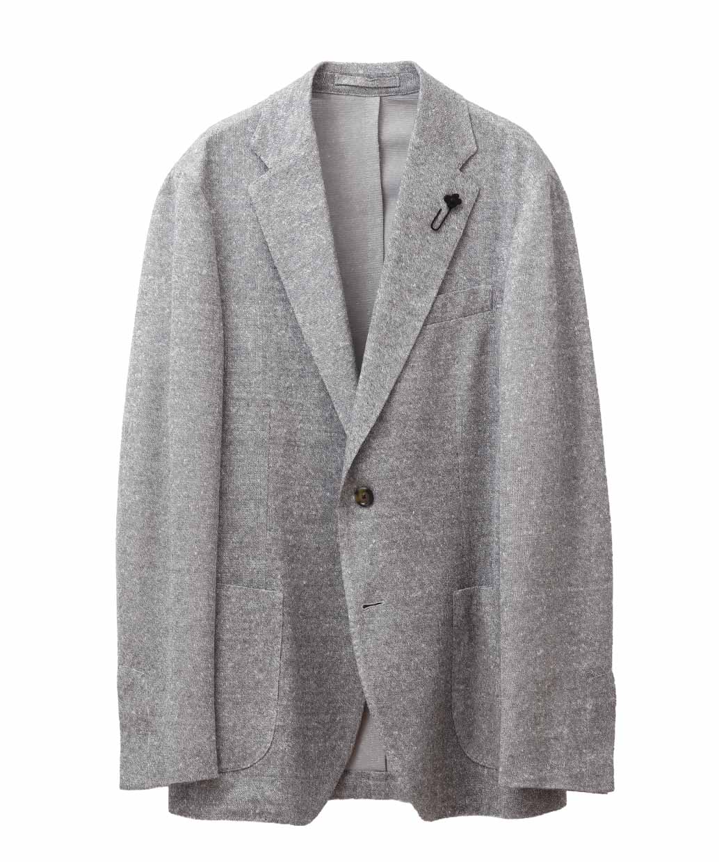 LARDINIのリネンコットン シングル ジャケット LIKNIT