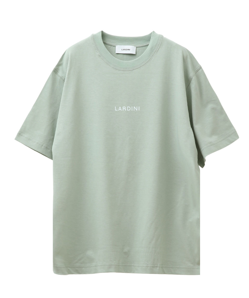LARDINIのコットンジャージー クルーネック Tシャツ