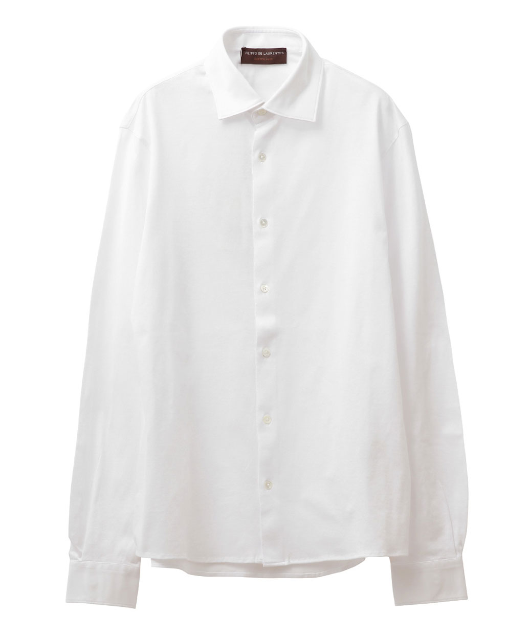 FILIPPO DE LAURENTIISのスーピマコットン レギュラーカラー ジャージ シャツ干場氏モデル コラボ別注