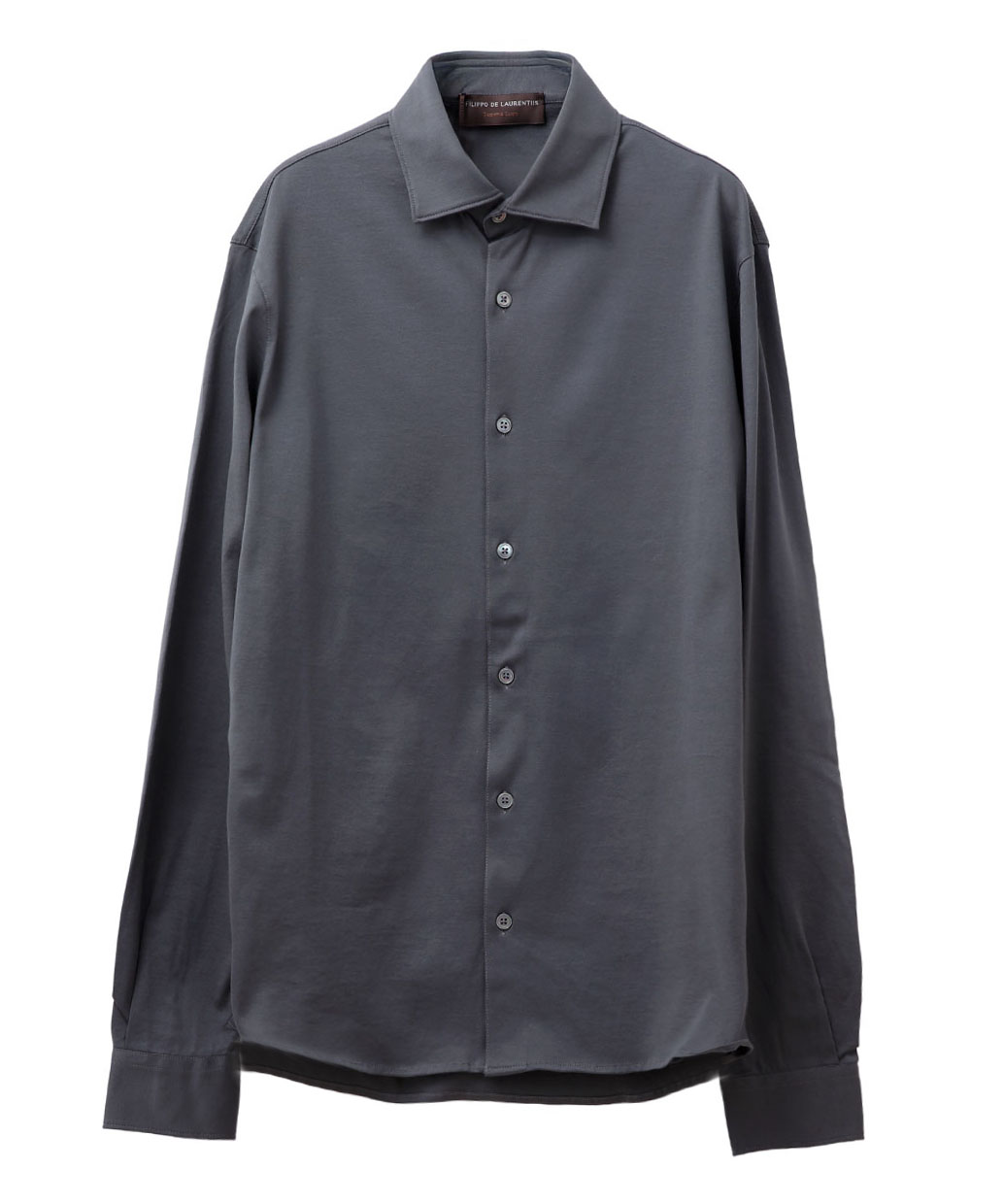 FILIPPO DE LAURENTIISのスーピマコットン レギュラーカラー ジャージーシャツ干場氏モデル コラボ別注