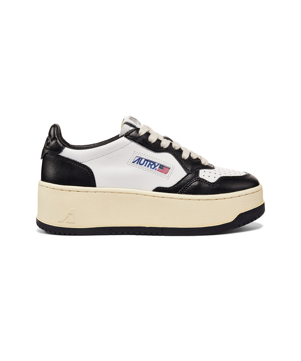 AUTRY〈オートリー〉Women'sのMEDALIST_PLATFORM_LOW LEATHER / LEATHERBICOLOR_UP  WB01