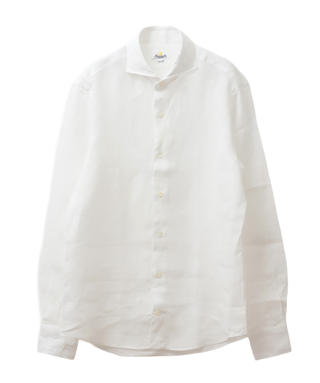 GIANNETTOのリネン カッタウェイカラー シャツ