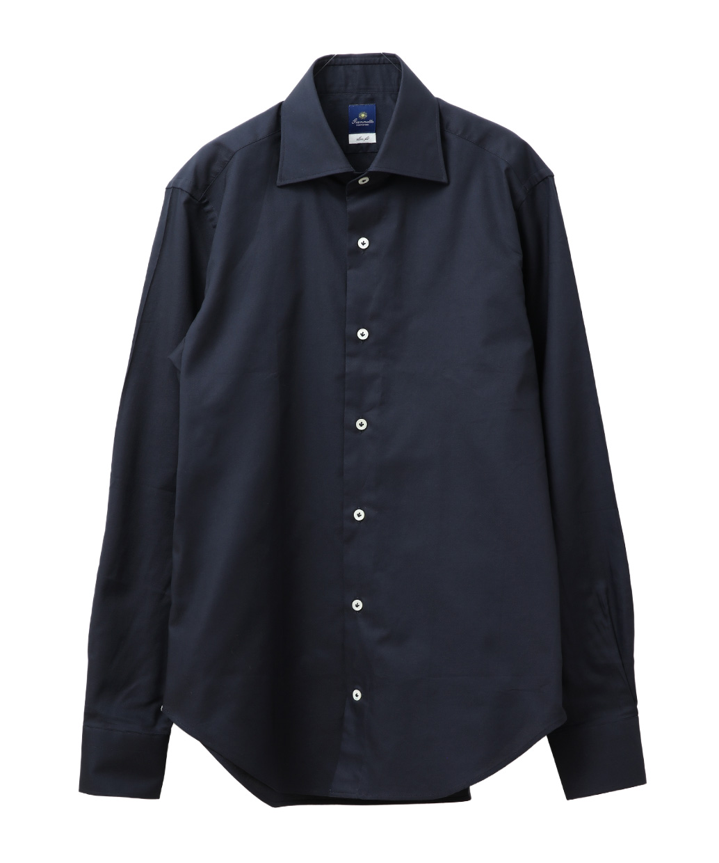 GIANNETTOのコットン オックスフォード セミワイドカラーシャツ