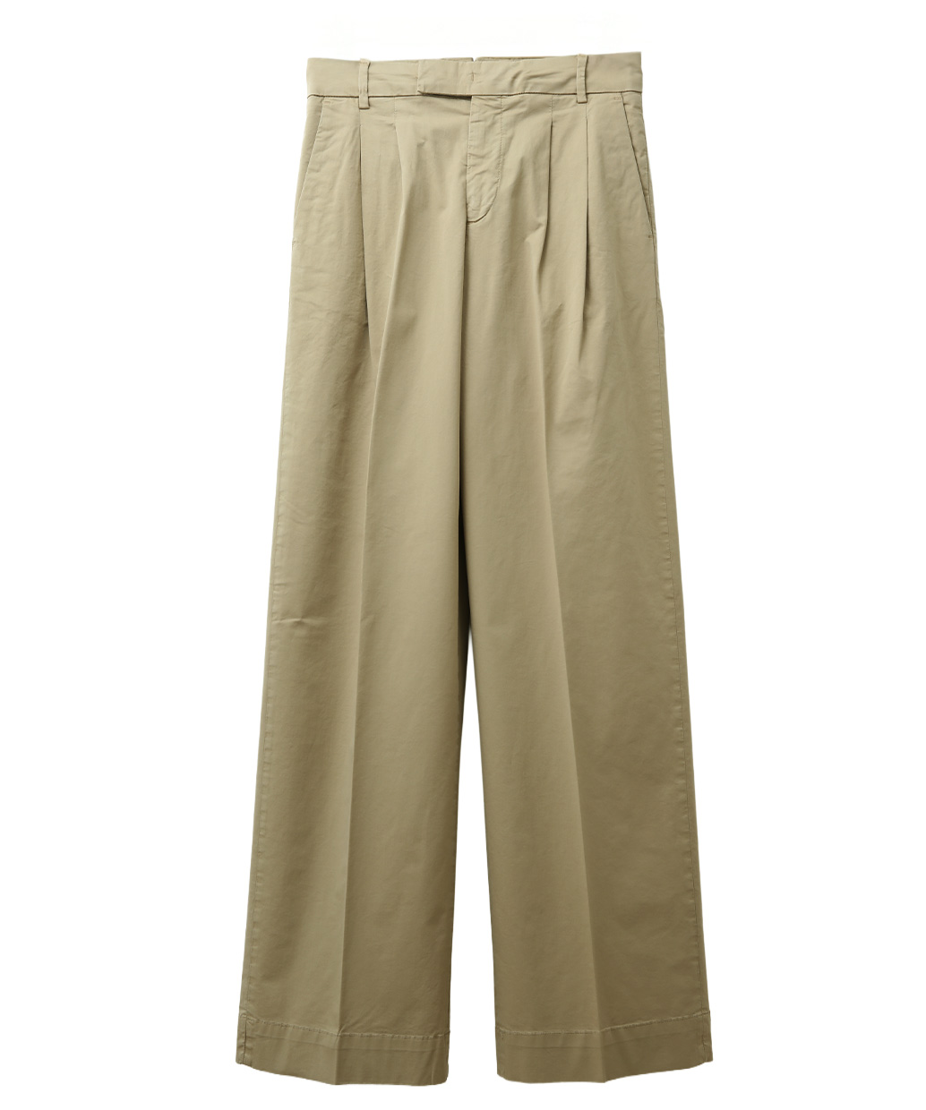 BRIGLIA 1949のコットン ストレッチ ワイドパンツWomen’s