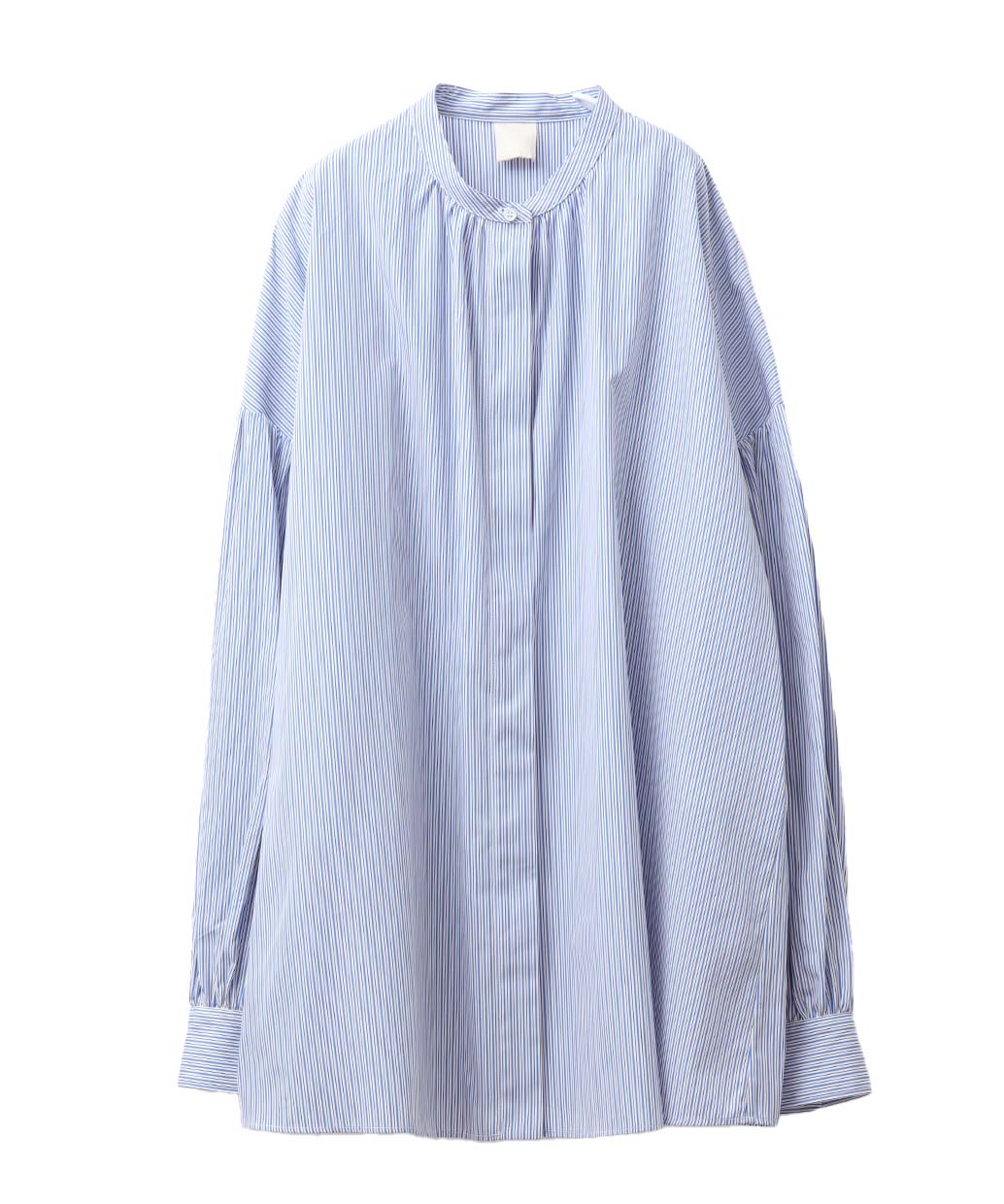 ASPESIのコットン ストライプ スタンドカラーシャツWomen’s