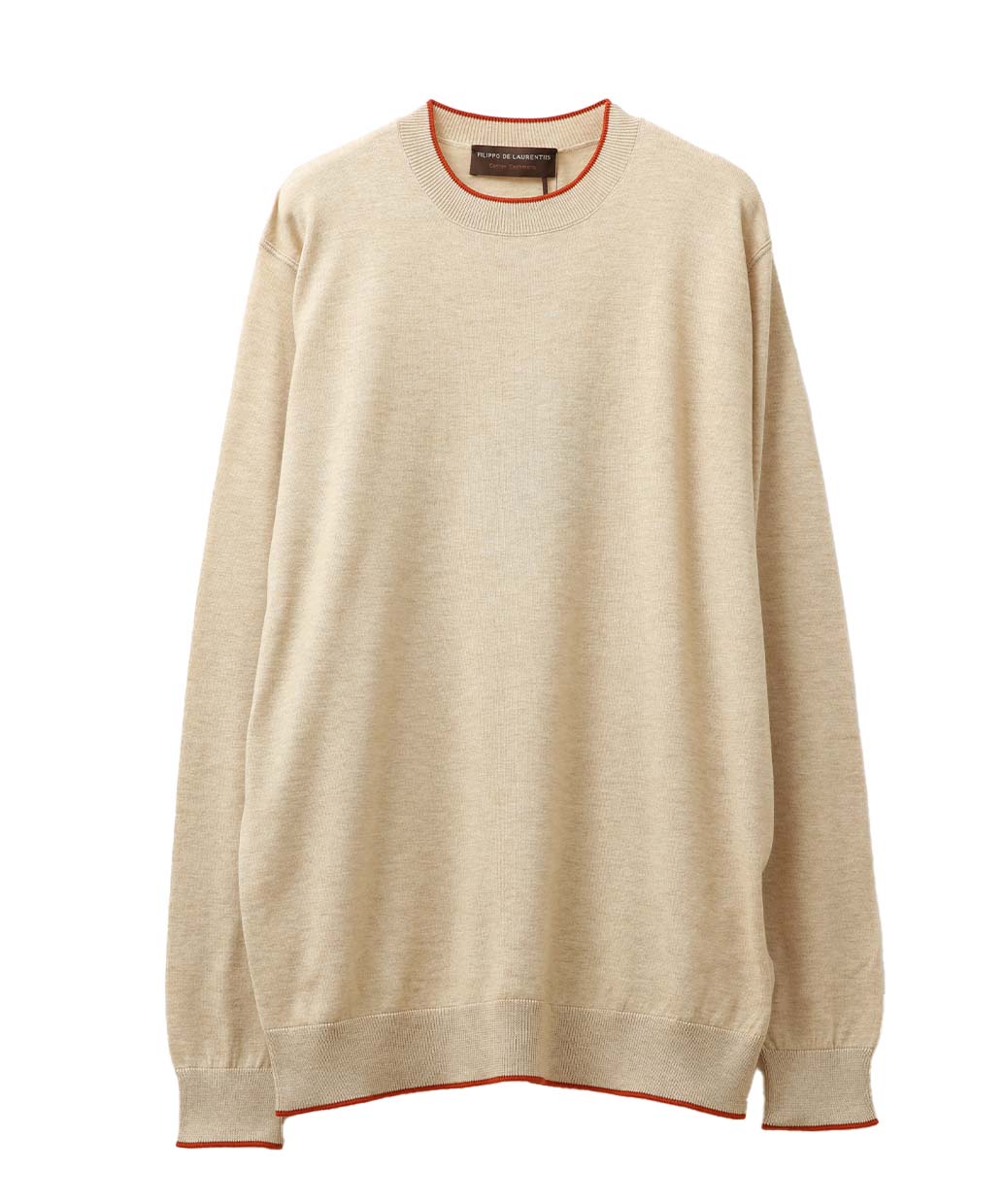 FILIPPO DE LAURENTIISのコットンカシミヤ クルーネック ニット