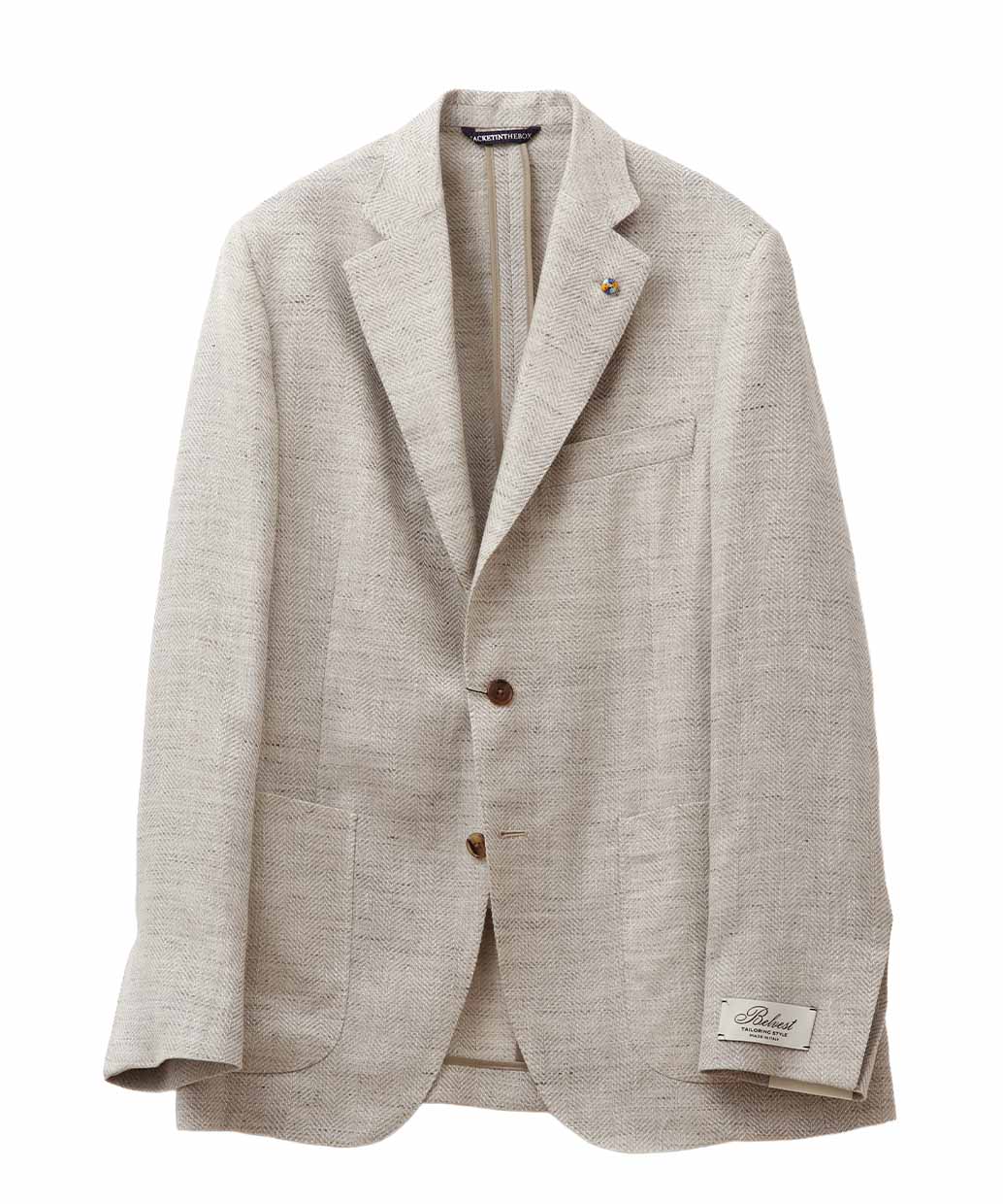 BELVESTのリネンウール シングル ジャケット