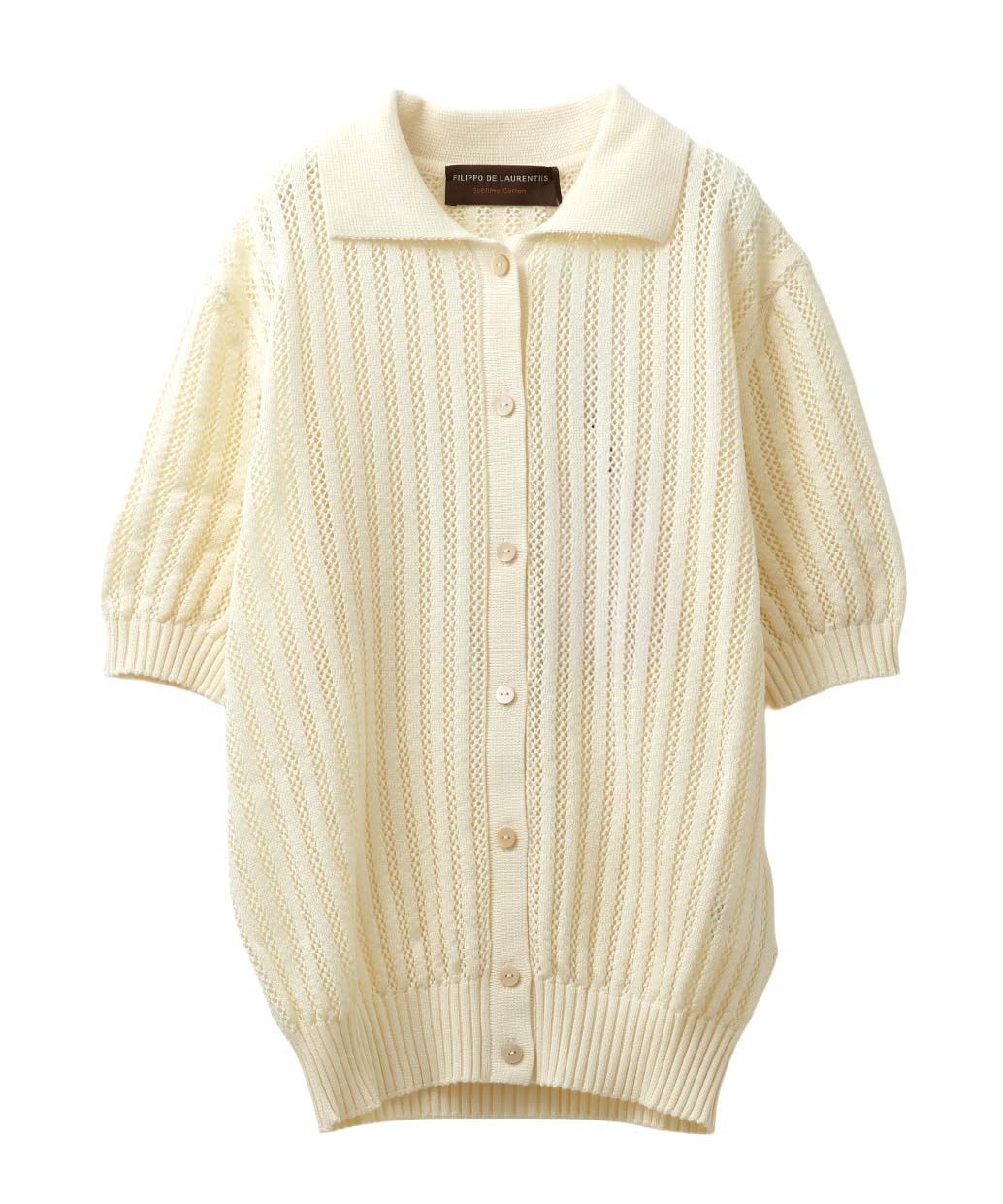 FILIPPO DE LAURENTIISのサブライムコットン 編地ニットポロWomen’s