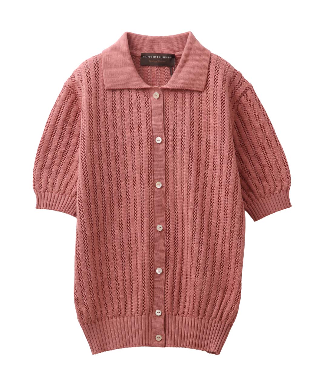 FILIPPO DE LAURENTIISのサブライムコットン 編地ニットポロWomen’s