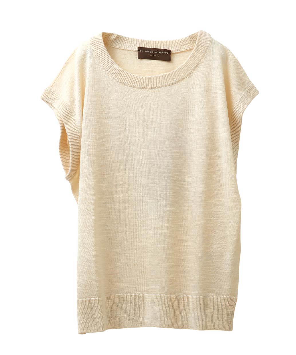 FILIPPO DE LAURENTIISのシルク フレンチスリーブニットWomen’s
