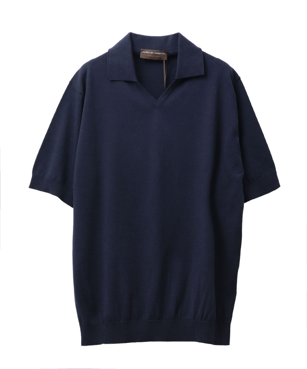 FILIPPO DE LAURENTIISのサブライムコットン スキッパーポロ