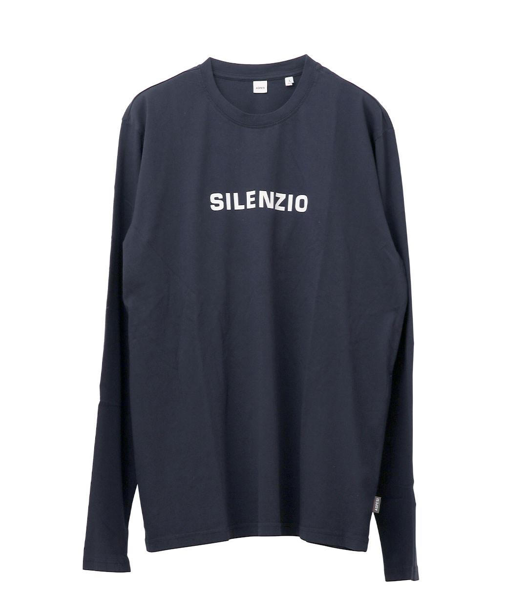 ASPESIのコットン ロングスリーブ カットソーSILENZIO