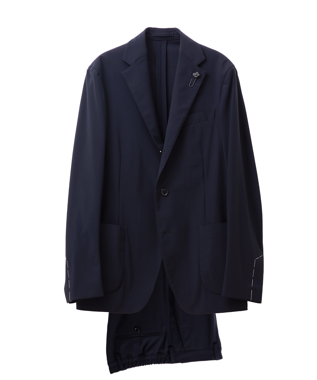 LARDINI〈ラルディーニ〉のナイロンポリウレタン シングル スーツ EASYWEAR