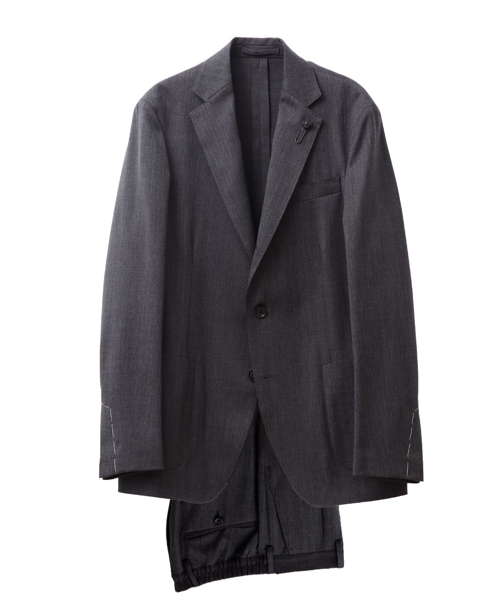 LARDINI〈ラルディーニ〉のポリエステルウール シングル スーツ EASYWEAR