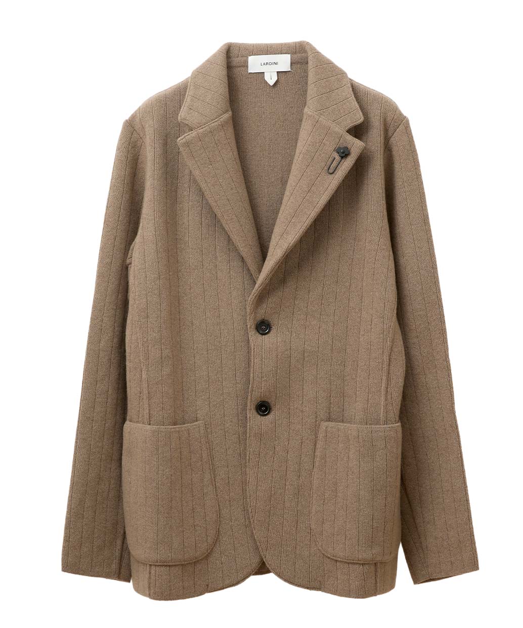 LARDINIのウール カシミヤ シングル ニットジャケット