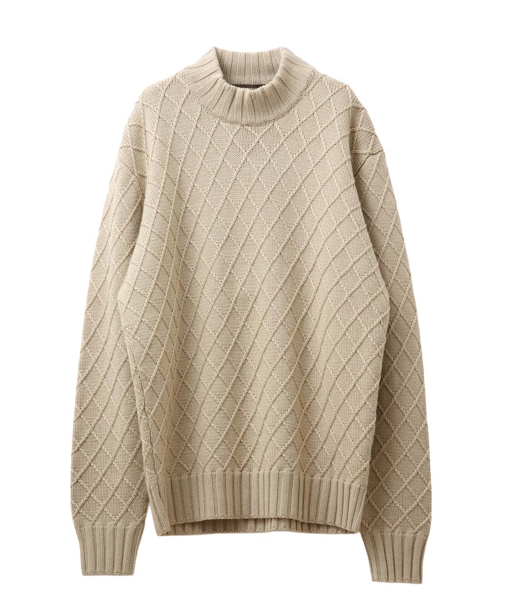FILIPPO DE LAURENTIIS〈フィリッポ デ ローレンティス〉のウール 編み柄クルーネック ニット