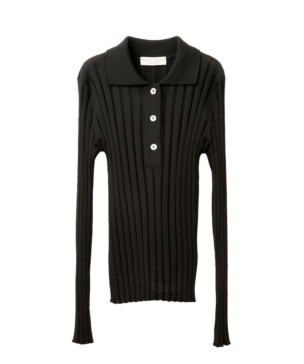 FILIPPO DE LAURENTIISのロイヤルメリノウール ハイゲージ ポロニットWomen’s