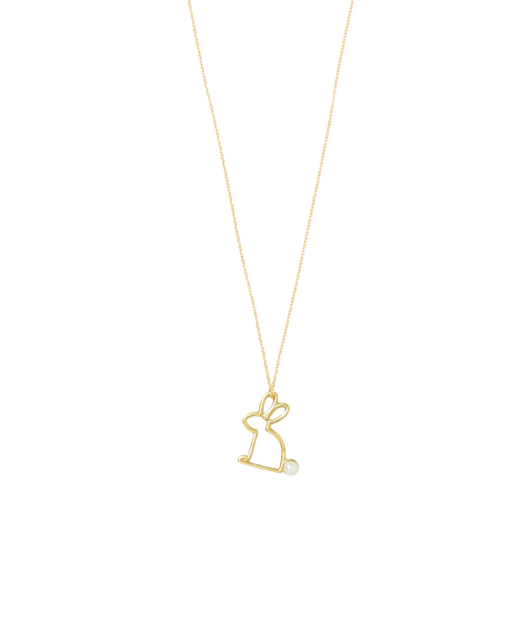 ALIITA〈アリータ〉 CONEJITO PERLAのゴールド パール ラビットモチーフ ネックレスWomen's