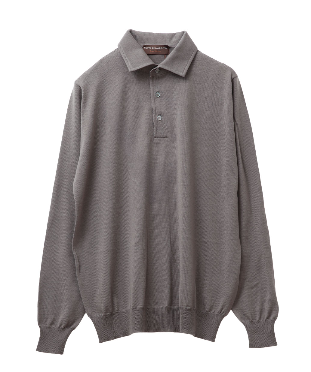 FILIPPO DE LAURENTIIS〈フィリッポ デ ローレンティス〉のロイヤルメリノ ロングスリーブ ニットポロ