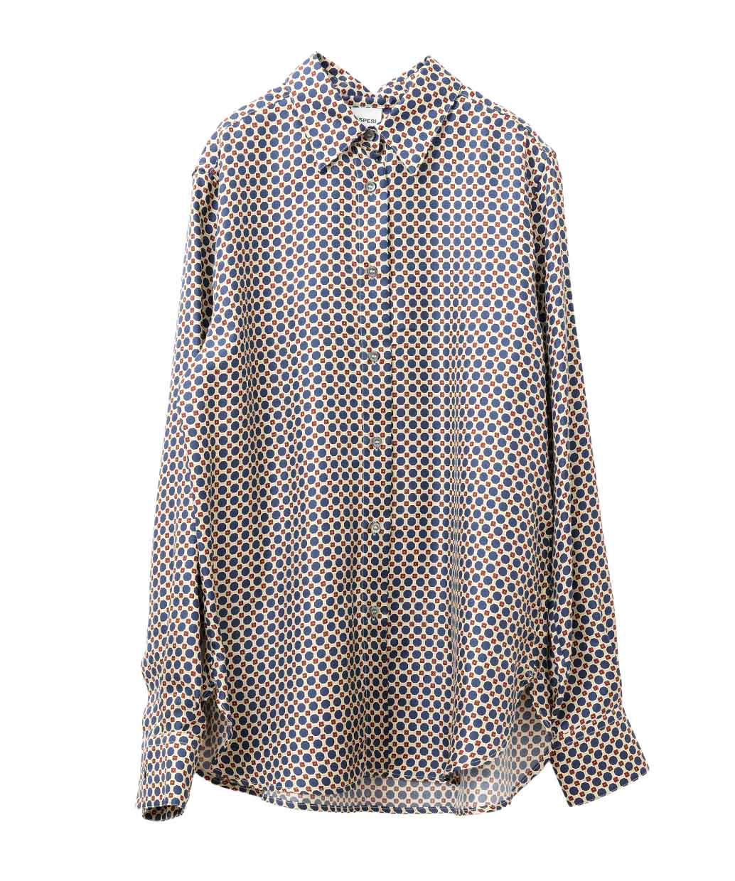 ASPESI シルク 小紋柄 シャツ