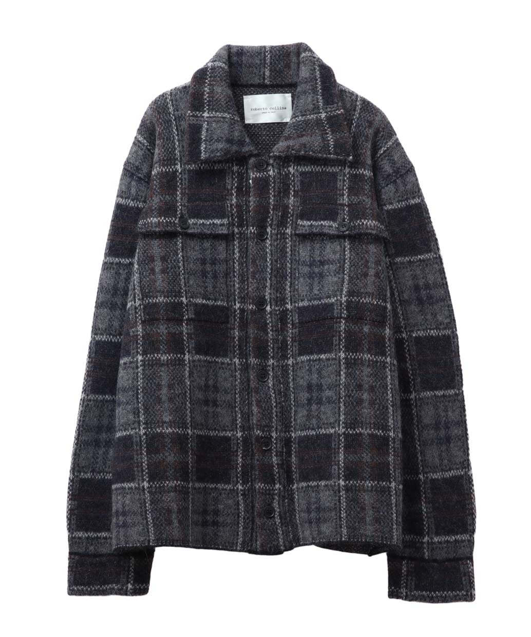 ROBERTO COLLINA〈ロベルト コリーナ〉のアルパカナイロンウール ニットジャケット