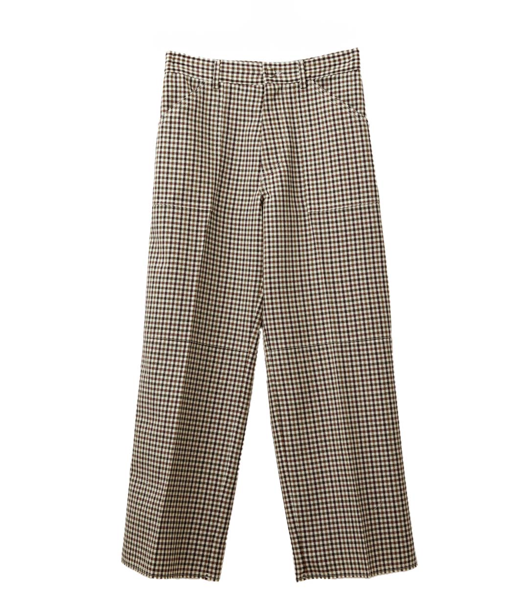 PLAN C〈プラン シー〉のウール チェック柄 ワイドパンツWomen's