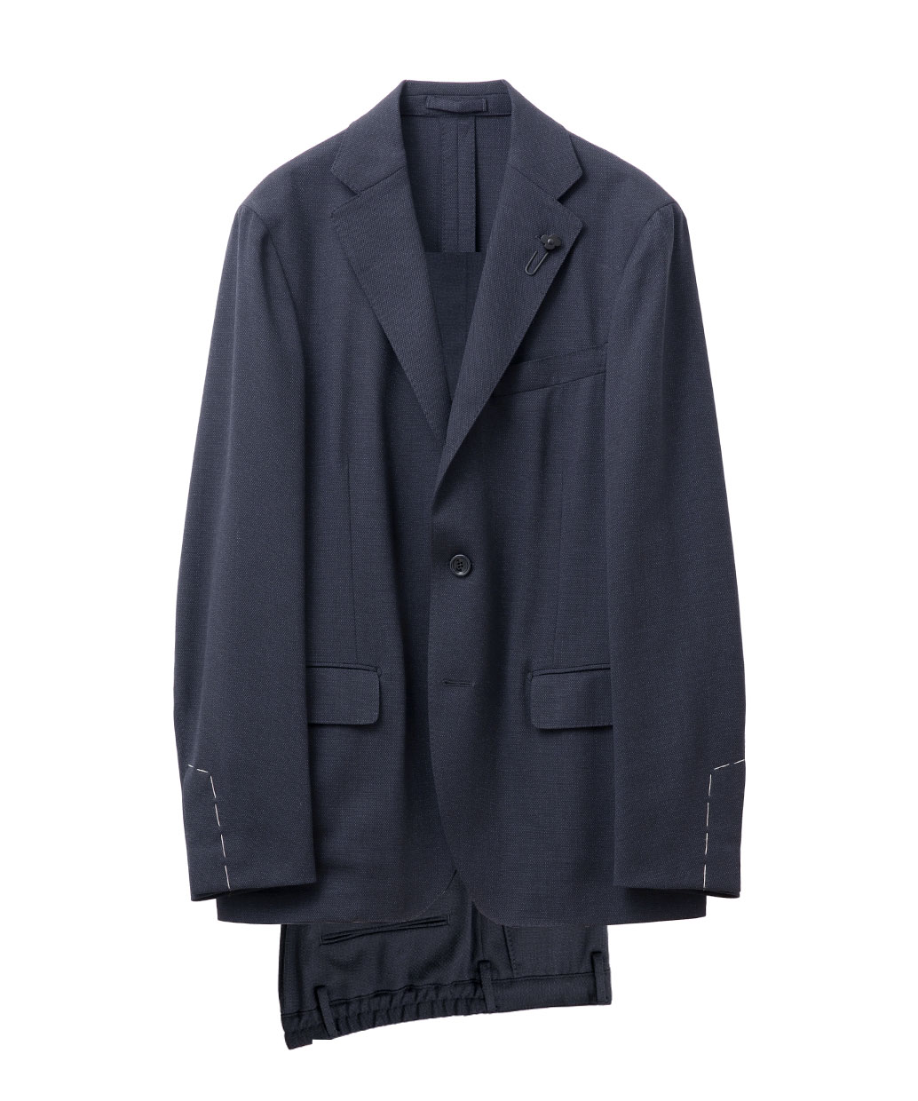 LARDINIのポリエステルウール シングル スーツ EASYWEAR