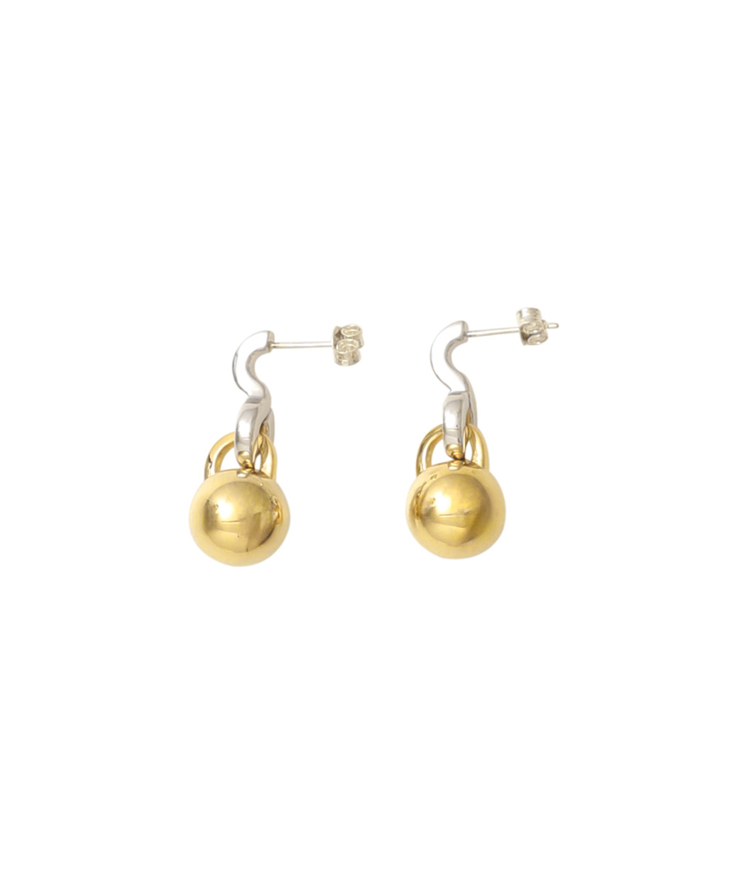 LAURA LOMBARDIのドロップピアスTwo Tone Gioca Earings
