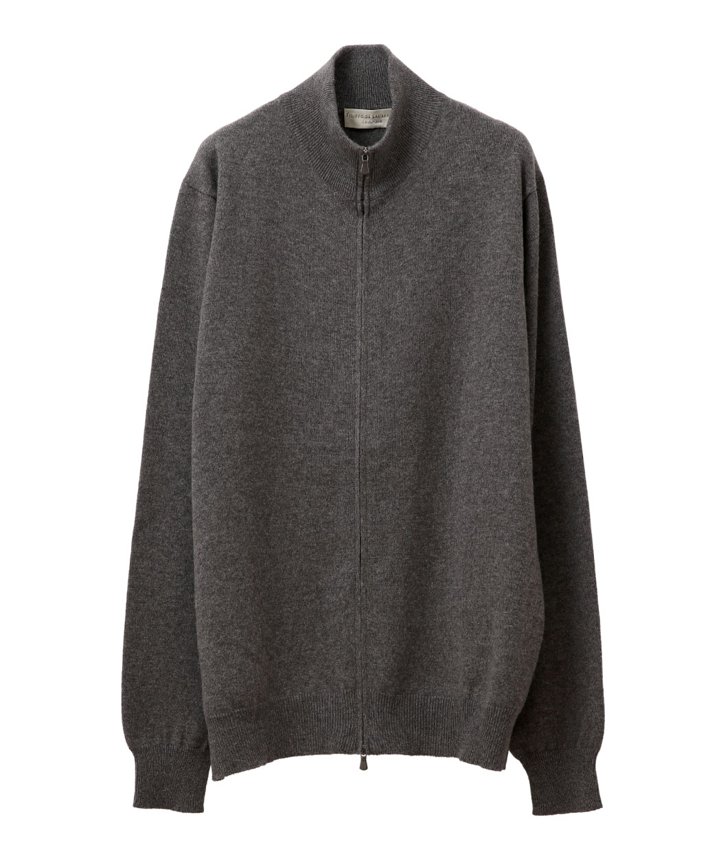 FILIPPO DE LAURENTIISのカシミヤ フルジップ ニットアウター干場氏モデル