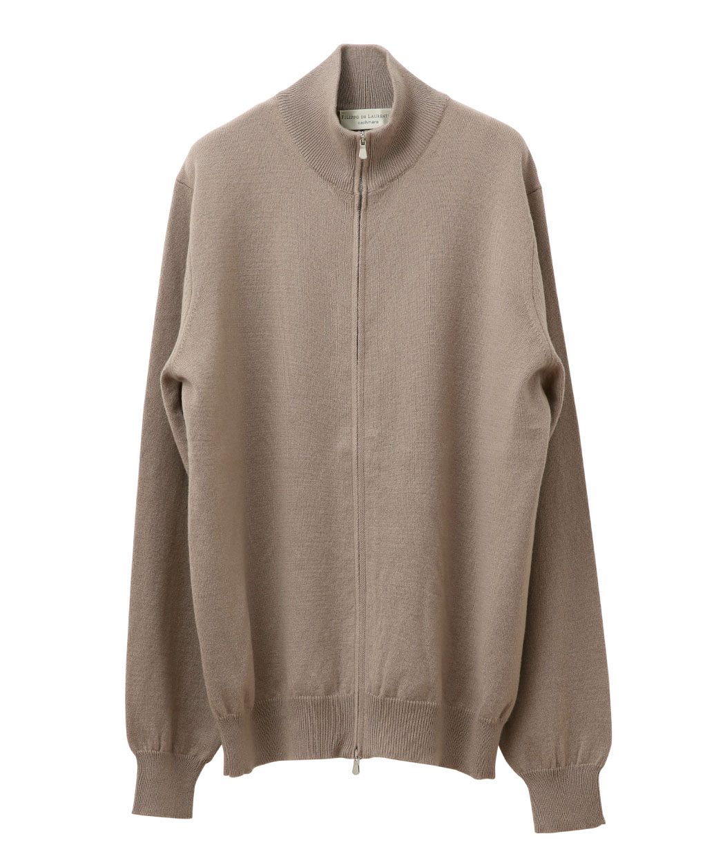 FILIPPO DE LAURENTIISのカシミヤ フルジップ ニットアウター干場氏モデル