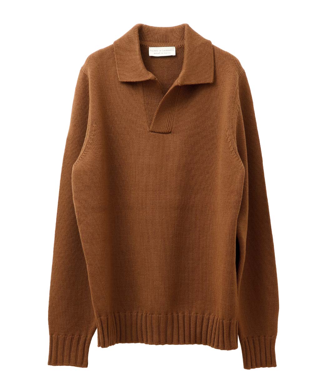 FILIPPO DE LAURENTIISのメリノウール スキッパーニット