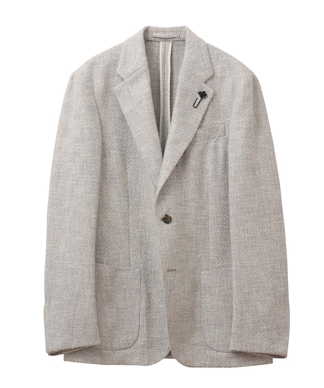 LARDINIのメリノウールアルパカ シングル ジャケット ROMA