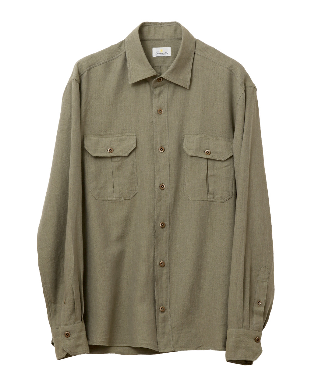 GIANNETTOのコットンカシミヤ ワークシャツ